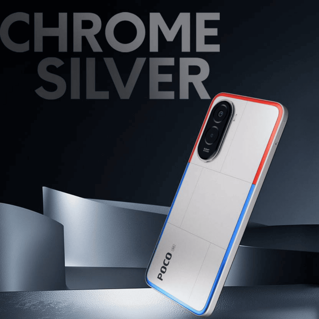 Buy POCO M7 Plus 5G (Chrome Silver, 128 GB) (6 GB RAM) Online at